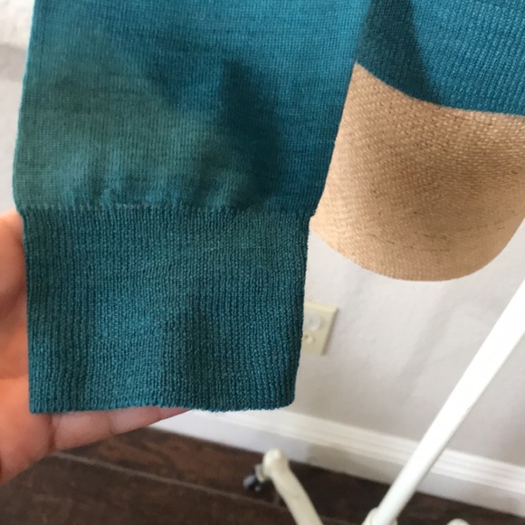 Calvin Klein Roll Cowl Neck Sweater Size Med Wool Irish Green St. Patrick's Day - Picture 5 of 12